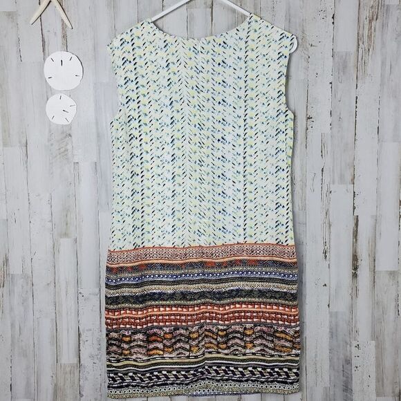 Cato Shift Sleeveless Dress Multicolored Size Small - Picture 2 of 11